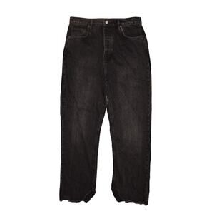 FREE PEOPLE $98 We The Free Tapered Baggy High Rise Boyfriend Jean Black Size 29